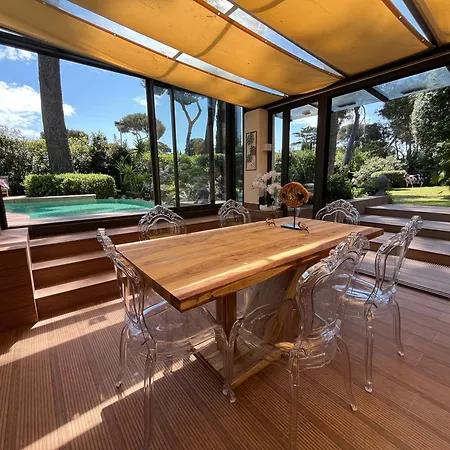 Un Joyau Vue Cap D'antibes Piscine Body Fitness Sauna & Villa